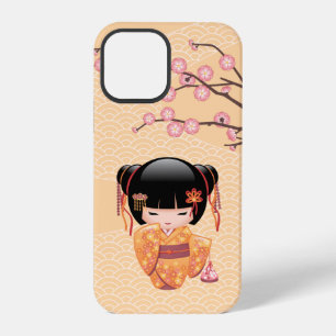 Ume Kokeshi Puppe - Japanisches Mädchen in der Art iPhone 12 Pro Hülle