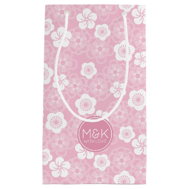 UME | Personalisiertes japanisches Pflaumenmuster  Kleine Geschenktüte (Vorderseite)