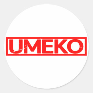 Umeko Briefmarke Runder Aufkleber