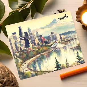 umfangreiche Postkarten-Massensendungen aus Seattl Postkarte