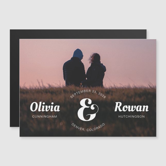 Umfassende Briefmarke und Foto speichern das Datum Magnetkarte (Vorne/Hinten)