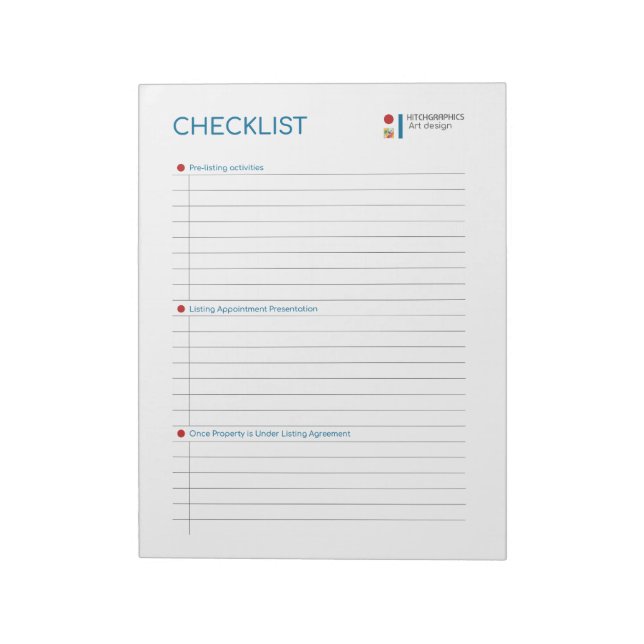 Umfassende Designer-Checkliste: Streamline Notizblock (Rotiert)