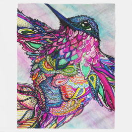 Umfassende Kolibri-Zen-Verwicklungs-Kunst Michele Fleecedecke