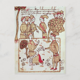 Umfrage bei seinen Mitarbeitern Postkarte