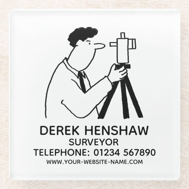 Umfrage und Umfrage Glasuntersetzer (Vorderseite)