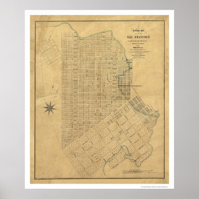 Umfrage von San Francisco von Michelin 1849 Poster (Vorne)