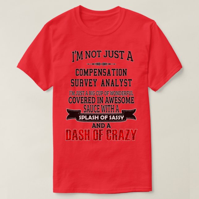 Umfrage zur Entschädigung Analyst Birthday Weihnac T-Shirt (Design vorne)