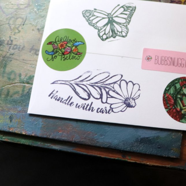 Umgang mit Care black mit Augen Susan Blume daisy  Gummistempel (Von Creator hochgeladen)