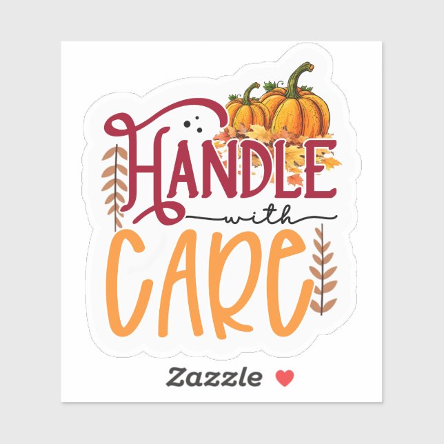 Umgang mit Herz Aufkleber (Blatt)