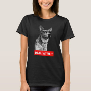 Umgang mit ihm Australischer Rinder Hund Heeler T-Shirt