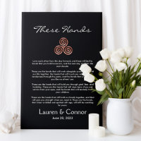 Umgang mit Spiral Celtic Knot Irish Wedding Vows
