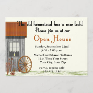 Umgebautes Zuhause Open House Party Einladung