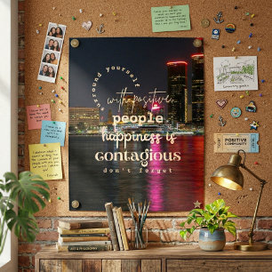 Umgeben Sie sich mit Motivierend Positivität Poster