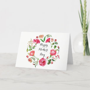 Umgeben von Blume Muttertag Karte
