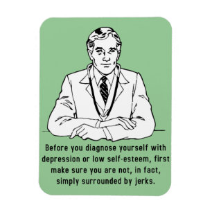 Umgeben von Jerks Funny Premium Magnet