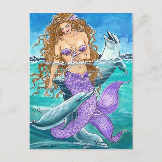 UMGEBEN VON JOY VON Diana Martin Postkarte (Vorderseite)