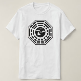 Umgebendes Abstraktionen Bagua Logo-Shirt T-Shirt