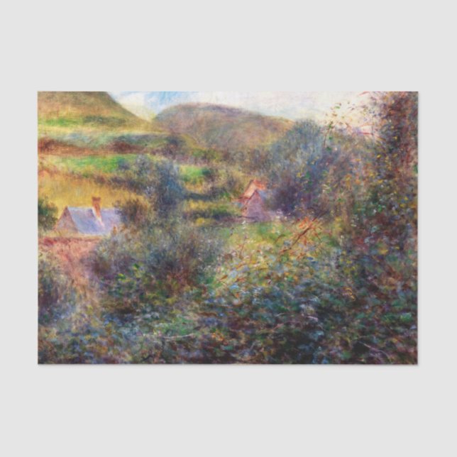 Umgebung von Berneval, Auguste Renoir Seidenpapier (Vorderseite)