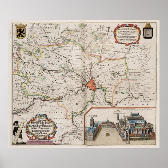 Umgebungen von Gent Poster (Vorne)
