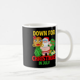 Umgedreht Santa mit Ananas im Juli Mitte des Jahre Kaffeetasse