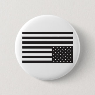 Umgedrehte amerikanische Flagge im Schwarzen Button