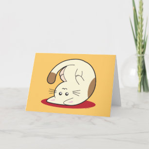 Umgedrehte Katze Karte
