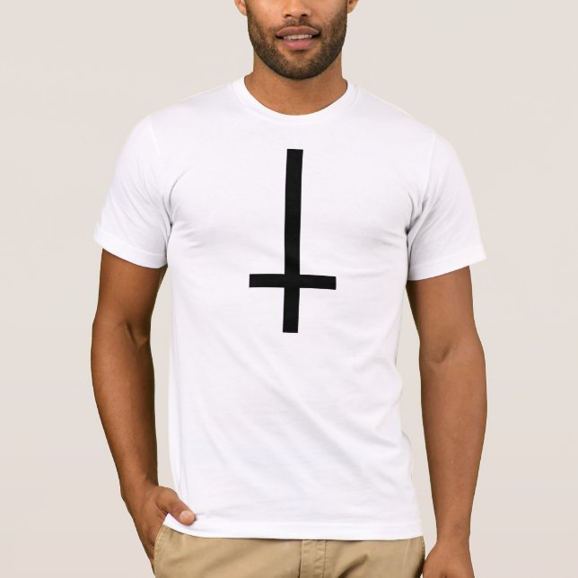 Umgedrehtes Kreuz T-Shirt (Vorderseite)