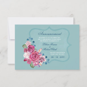 Umgefahrene Announcement Card Ankündigung