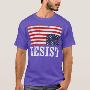 Umgekehrte amerikanische Flagge Resist Notlage Ver T-Shirt