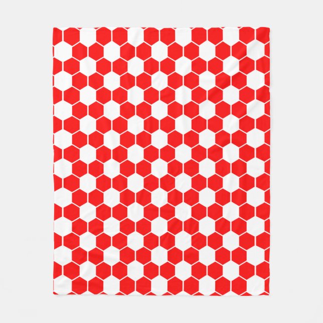 Umgekehrte Fußball- / Fußballballtextur   Fleecedecke (Vorderseite)
