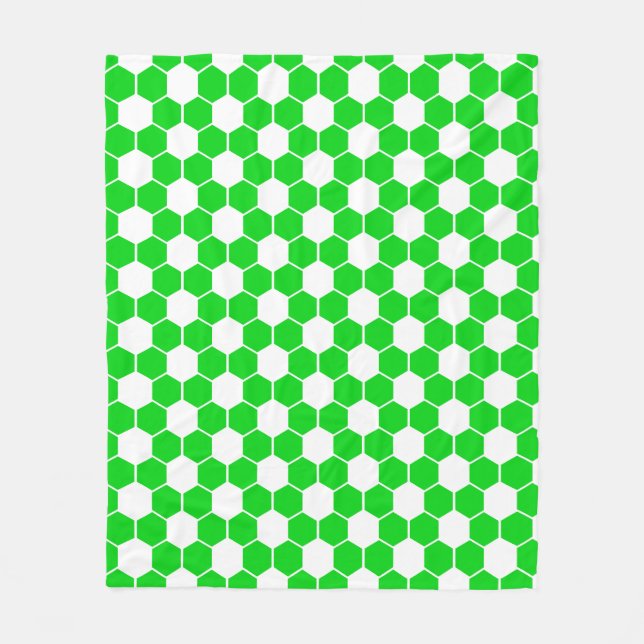 Umgekehrte Fußball- / Fußballballtextur   Fleecedecke (Vorderseite)