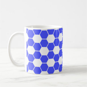 Umgekehrte Fußball- / Fußballballtextur   Kaffeetasse