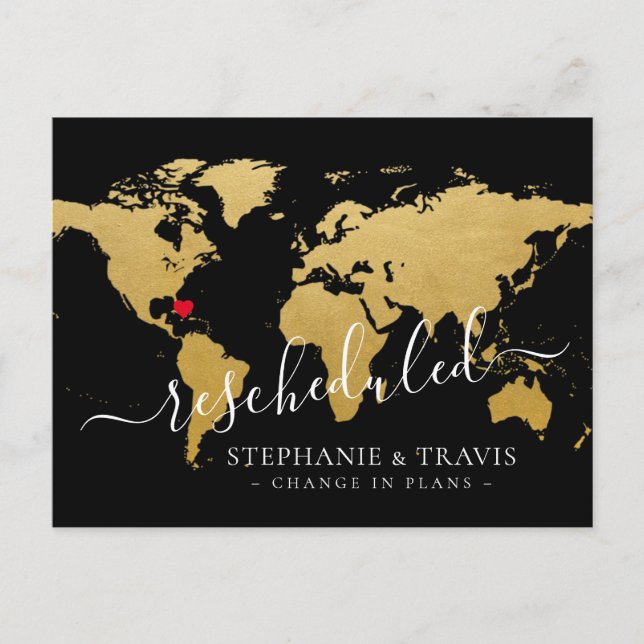 Umgekehrte Karte für die verzögerte Hochzeit in Ur (Vorderseite)