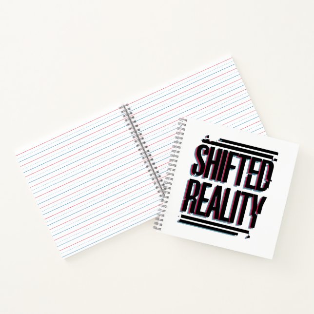 Umgekehrte Realität - Glitch in der Zeitachse Notizbuch (Innenseite)