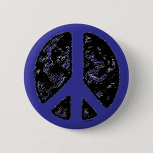 Umgekehrter Friedensknopf Button