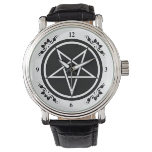 Umgekehrter Pentagram Armbanduhr