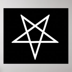 Umgekehrter Pentagram Poster