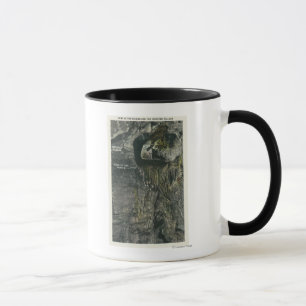 Umgekehrtes Dorf und Zuhause der Fee-Ansicht Tasse