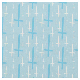 umgekehrtes Kreuz Pastellblau Stoff