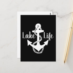 Umgekehrtes zweiseitiges nautisches SEELEBEN + ANK Postkarte
