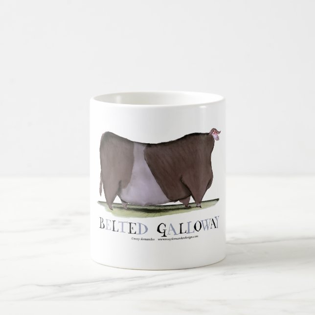 umgeschnallte Galloway-Kuh, tony fernandes Tasse (Mittel)