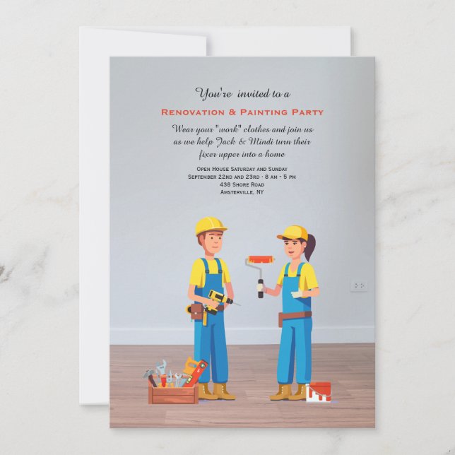 Umgestaltung der Party Einladung (Vorderseite)