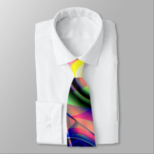 Umgestülpt blau einen gelben Spiralghost auf rosa Krawatte