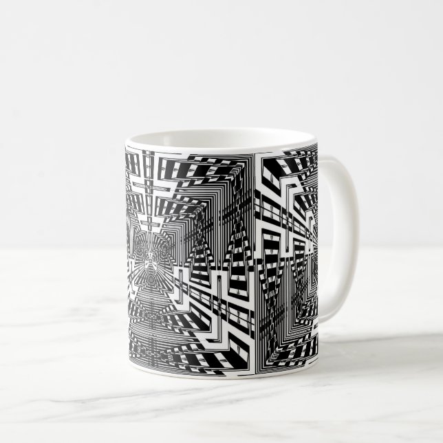 Umgewandelt reflektieren Sie Würfel Tasse (VorderseiteRechts)