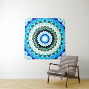 Umgewandelte Höhlen-Mandala Wandteppich
