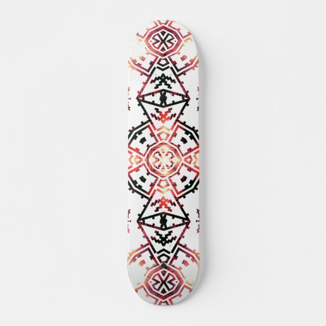 Umgewandeltes Mosaik Soundwave Kreuz Skateboard (Vorne)
