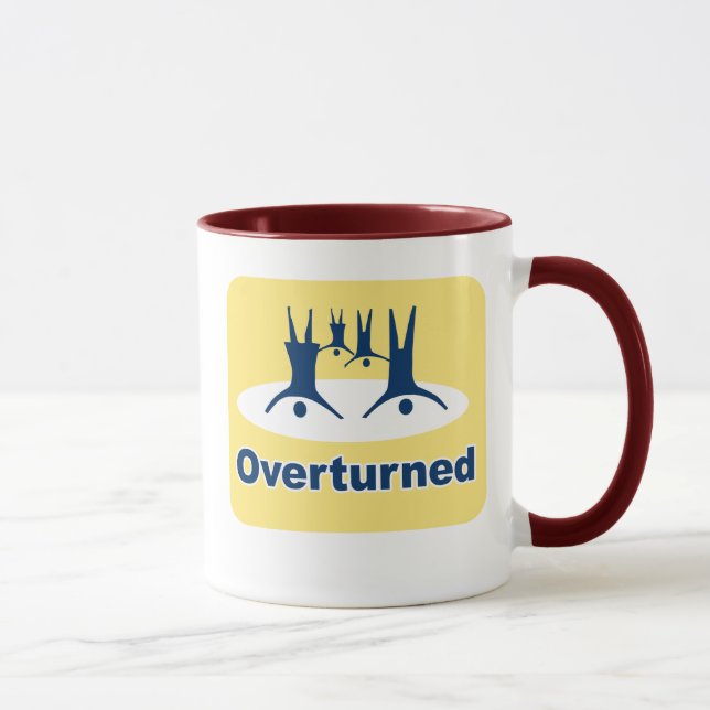 UMGEWORFENES ZEICHEN DER STÜTZE-8 TASSE (Rechts)