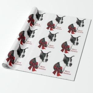 Umhang-Dogge-Weihnachten Geschenkpapier