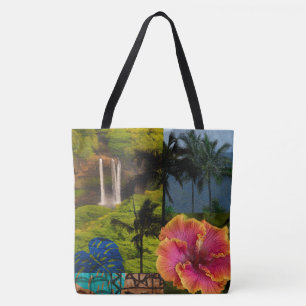 Umhängetasche Kauai Hawaiian Collage Reversible St