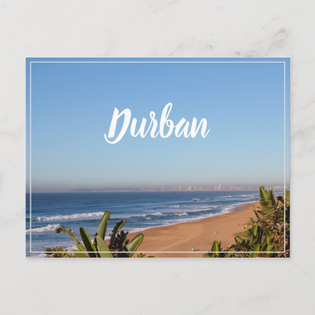 Umhlanga Durban View Ocean Beach Südafrika Postkarte (Vorderseite)